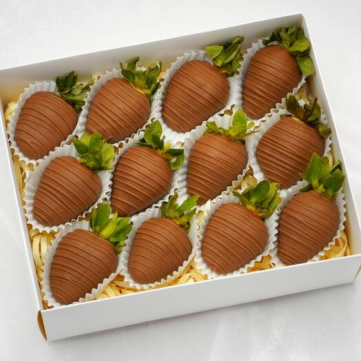 АКЦИЯ! Клубника в шоколаде  (12-15 шт в зависимости от размера)