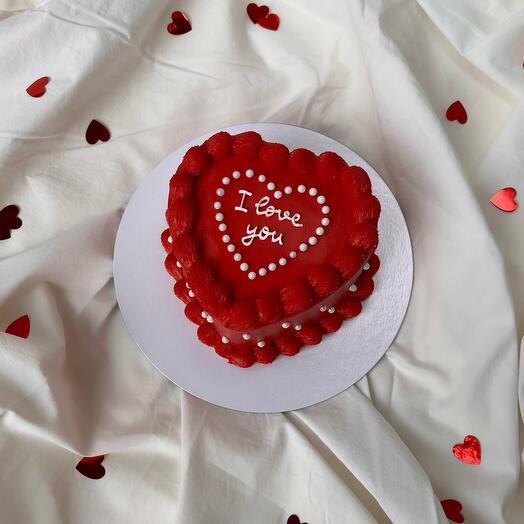 Бенто в форме сердца с сахарным жемчугом