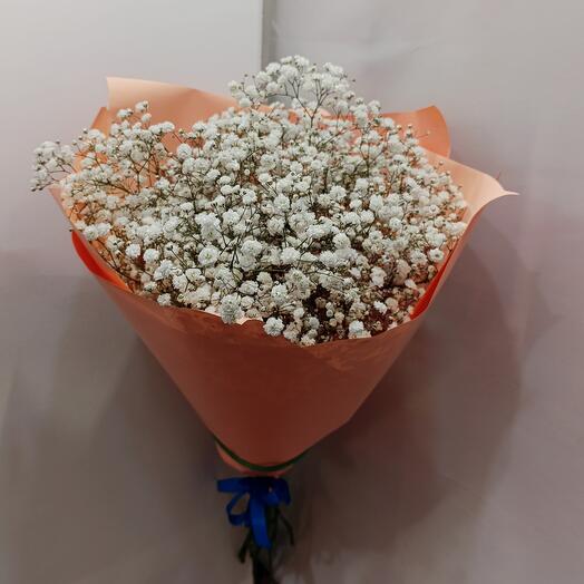 Bouquet of 7 white gypsophila