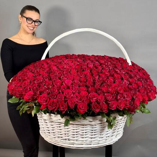 Цветы Букет 1001 Голландская роза