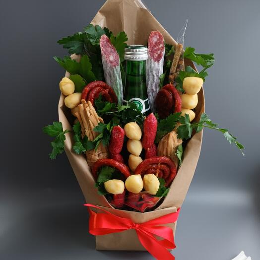 Закусочный букет в конверте