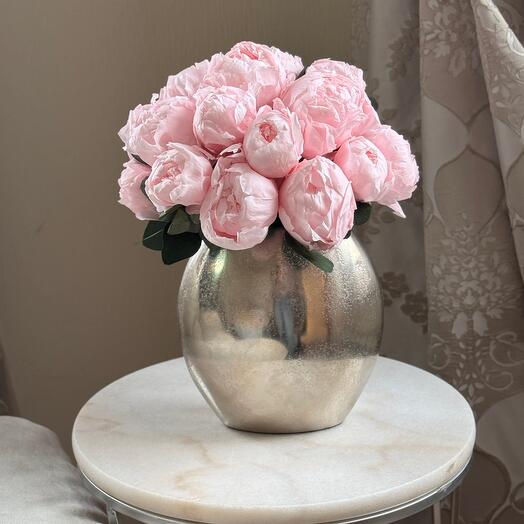 Стабилизированные пионы «Pearl pink»
