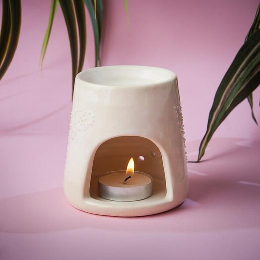 Керамический подсвкчник. Ручная работа. Для чайной свечи