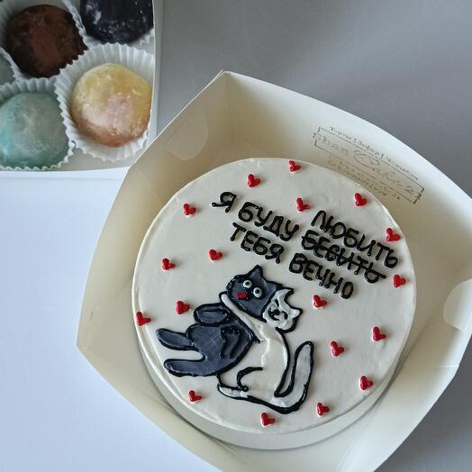 Бенто-торт "я буду любить тебя вечно"