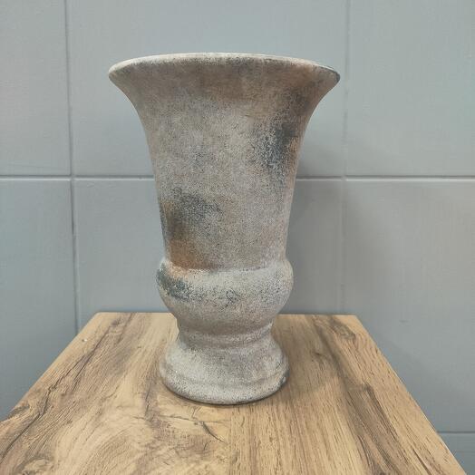 Керамический интерьерный вазон светлый