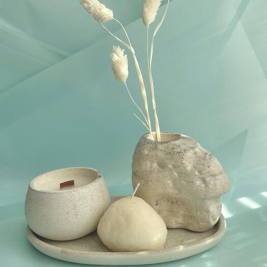 Набор декора со свечой