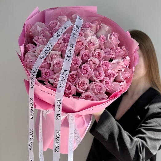 Букет из 51 розовой розы