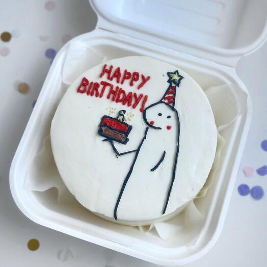Бенто торт на день рождения Happy Birthday