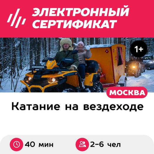 Тур на 1 вездеходе Tinger и 1 квадроцикле до озера с остановкой, 2-6 чел. (Московская область)