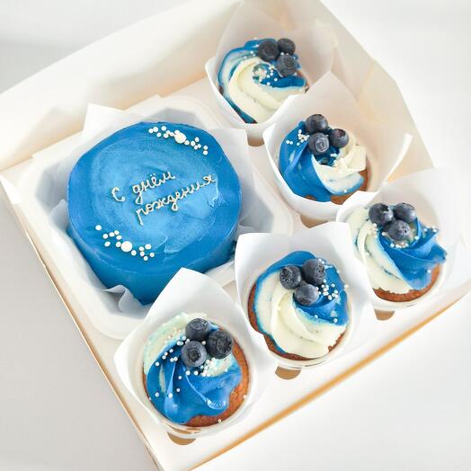 Набор бенто + 5 капкейков