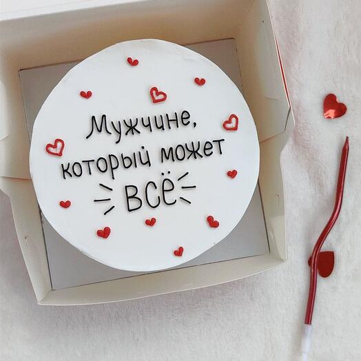 Бенто торт Мужчине, который может все