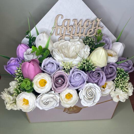 Букет из мыльных роз самой лучшей