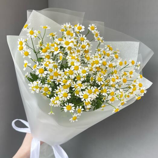 Букет из ромашек кустовых