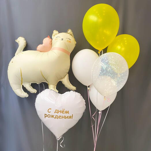 Набор гелиевых шаров на день рождения