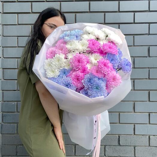 Букет малиново-черничное мороженое 🤍💜🩷