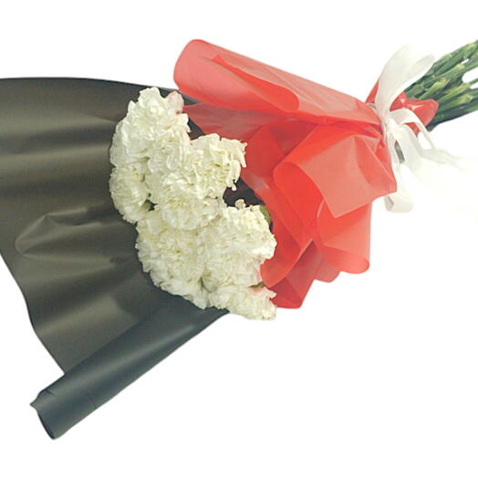 White Carnation Bouquet