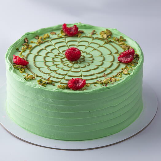Pistachio Raspberry Cake