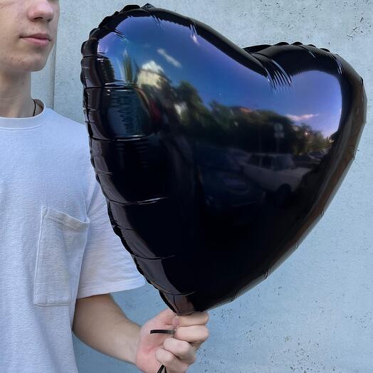 Шар «Черное сердце»