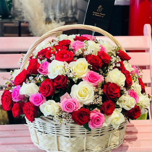 Rose Basket Charm