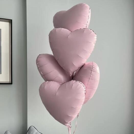 5 розовых шаров 🌸