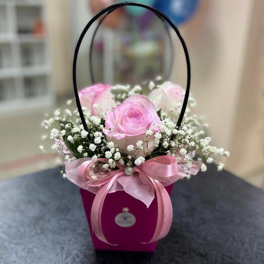 Цветы в коробке - радость 🌸🌸🌸