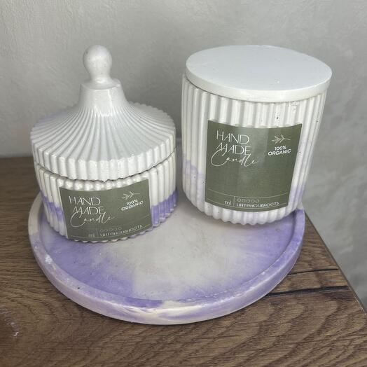 Комплект аромасвечи Ваниль-кардамон