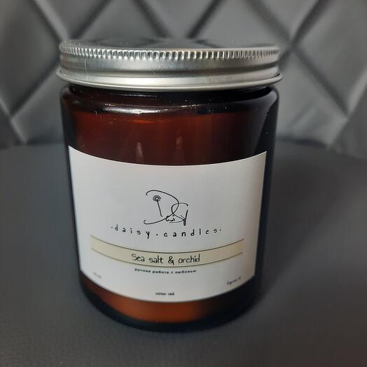 Свеча ручной работы Sea salt orchid