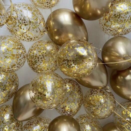 Шары на юбилей  "Золотая Симфония"