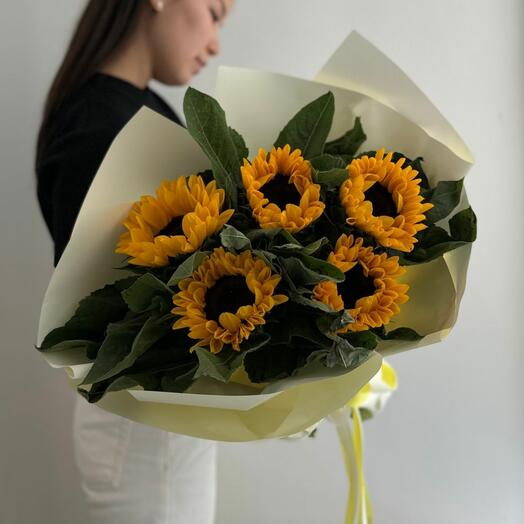 Букет "Любимые подсолнухи"