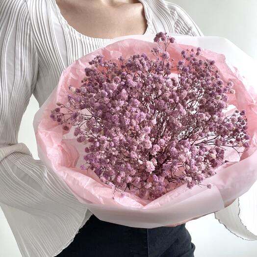 Простоит 1 год! Букет из стабилизированной гипсофилы