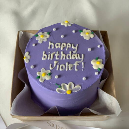 Бенто торт Happy Birthday violet! 🧁🍰🎂🍥🍭🍬️