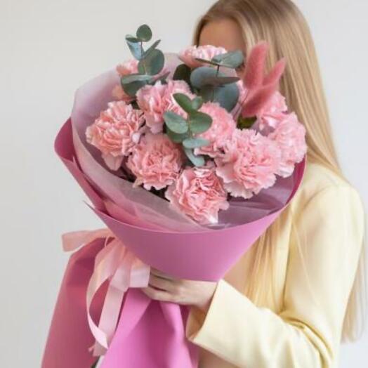 Букет с гвоздиками