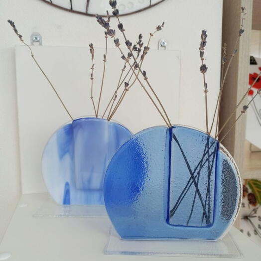 Подарочный сертификат «Мастер-класс Вазочка на подставке в технике фьюзинг» (2 часа, 1 человек)