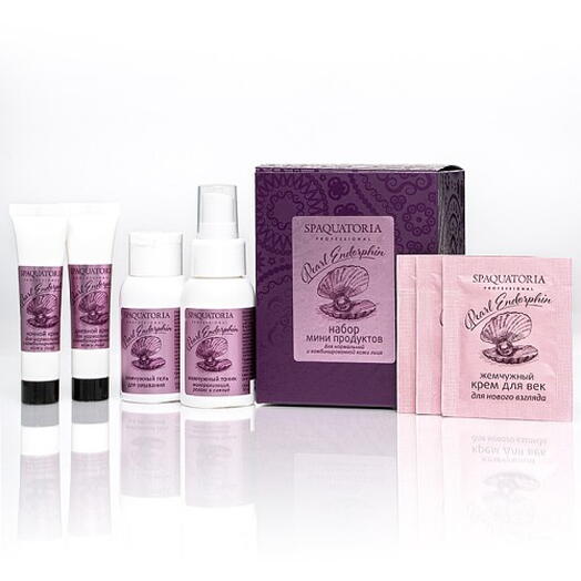 Набор миниатюр для лица «Pearl Endorphin» (для нормальной и комбинированной кожи)