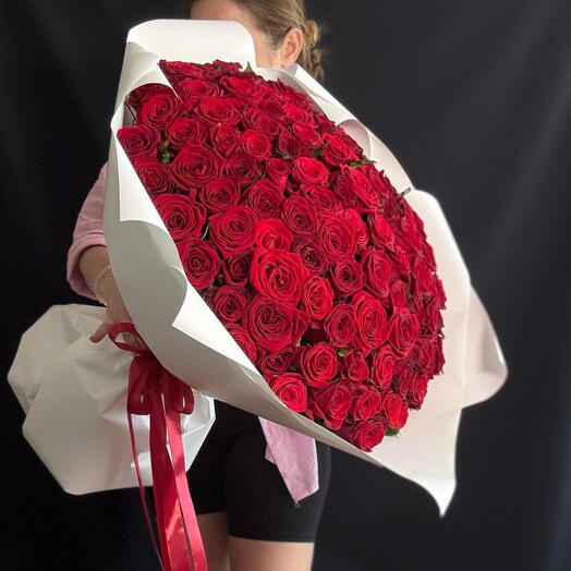 101 Красная Роза 60 см