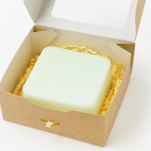 Мыло ручной работы квадрат с запахом мандарина