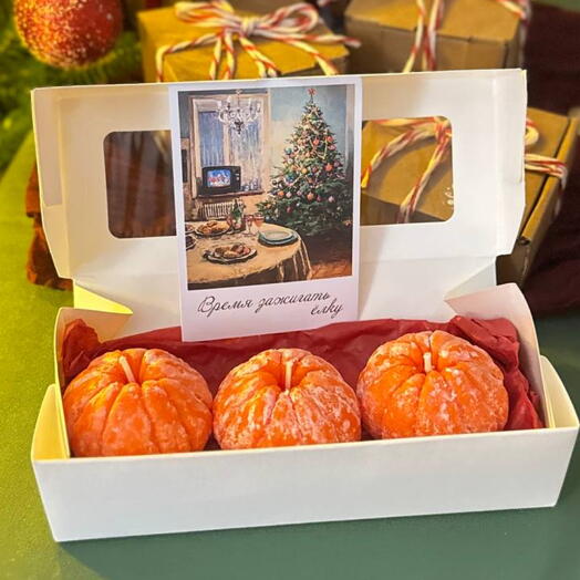 Gift set of 3 "Mandarin" candles