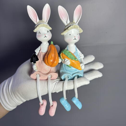 Набор статуэток «кролики»