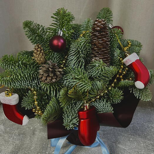 Новогодняя композиция с нобилисом