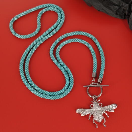 Дизайнерское Колье Бусы Ожерелье Украшение на шею с кулоном женское Подарок любимой девушке женщине жене