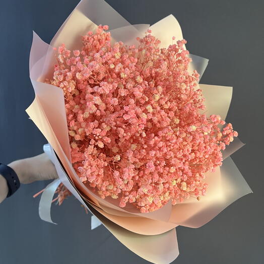 Букет из гипсофилы сухоцвет