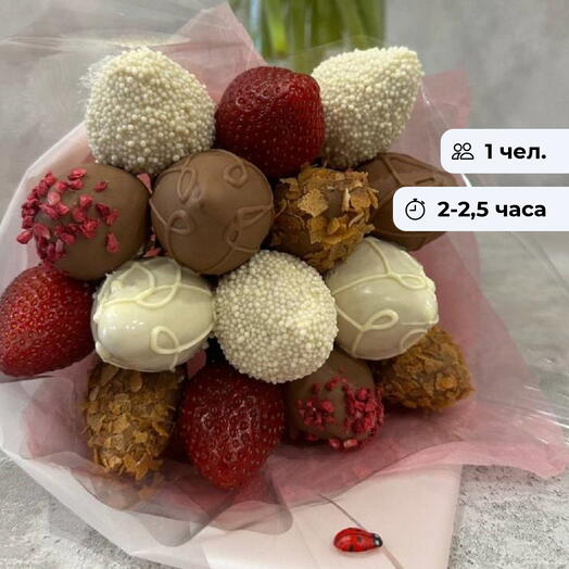Вкусный букет. Мастер-класс по созданию эффектного букета из клубники
