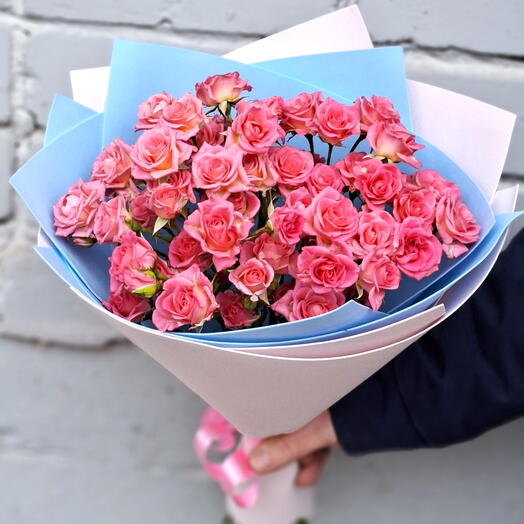 Букет с кустовыми розами ♥️