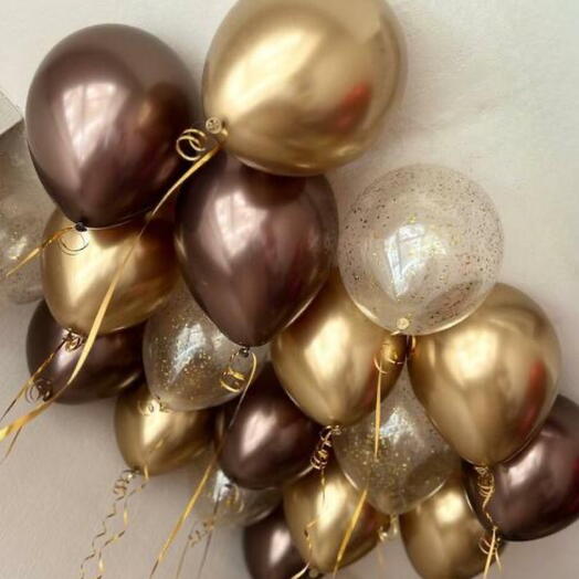 Шары под потолок 18шт «Choco