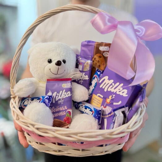Сладкий набор милка и игрушка