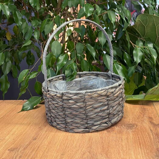 Корзина интерьерная большая «серая»
