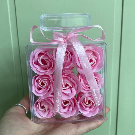 Мыльные розы флакон