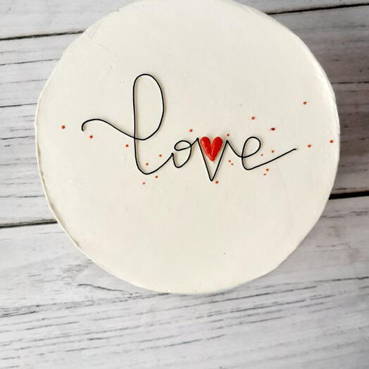 Бенто торт 750гр love, любимой, любимому