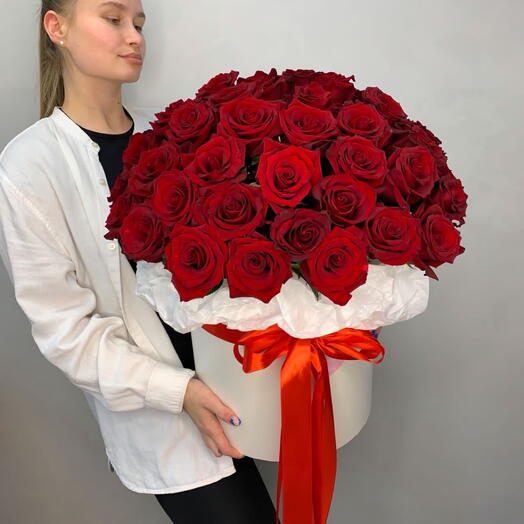 АКЦИЯ 😍Бокс с красными розами😍