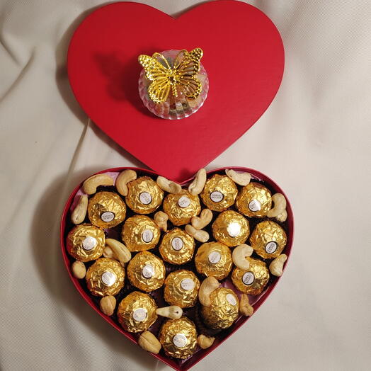 Сердце с Ferrero